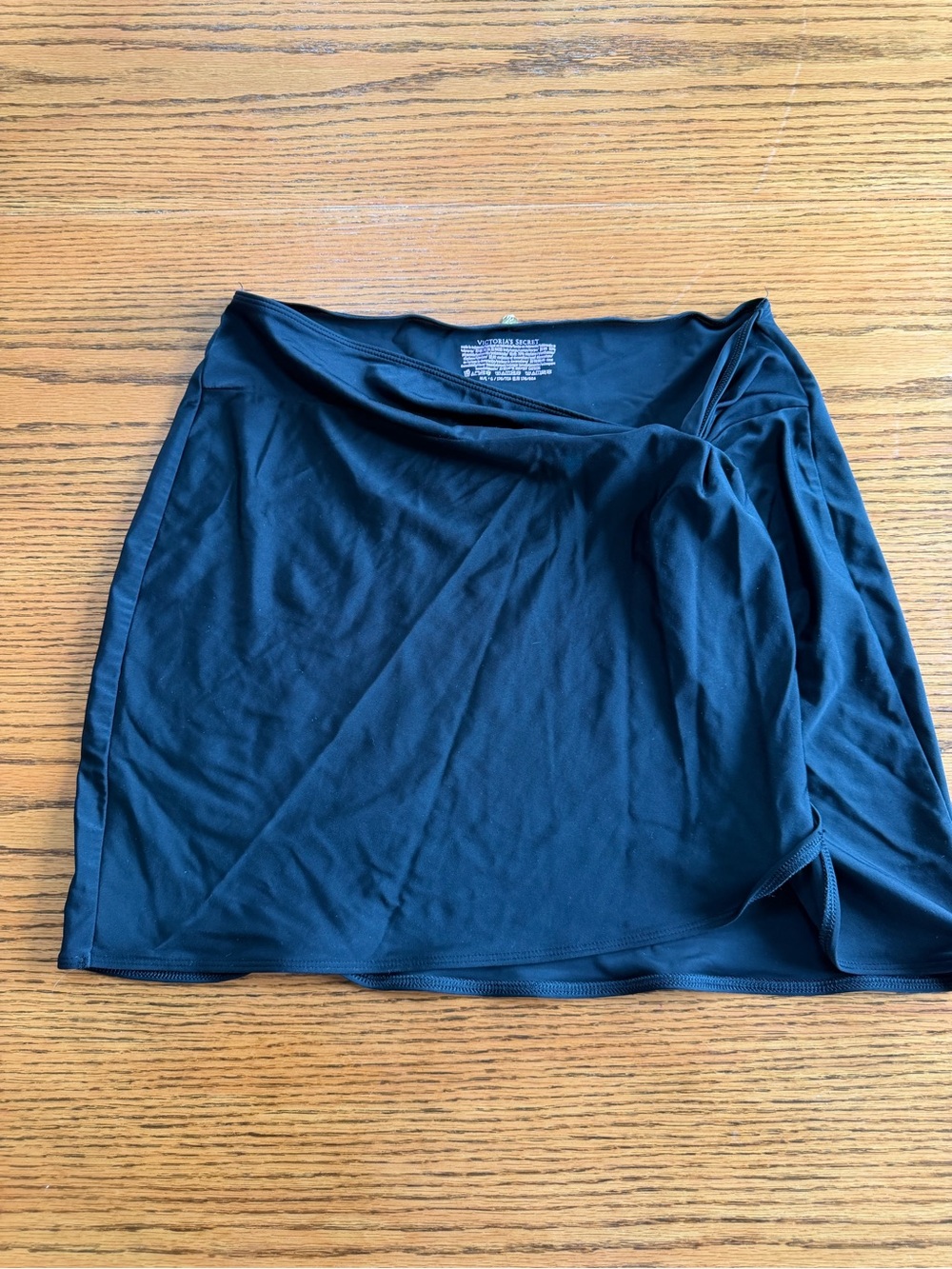 Victoria's Secret Black Mini Skirt Cover-up with Twist Detail